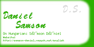 daniel samson business card